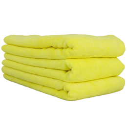 Chemical Guys MIC36503 Workhorse Towel-Yellow For Interiors Professional Grade Microfiber Towels (16'' X 24'') (3-Pack)