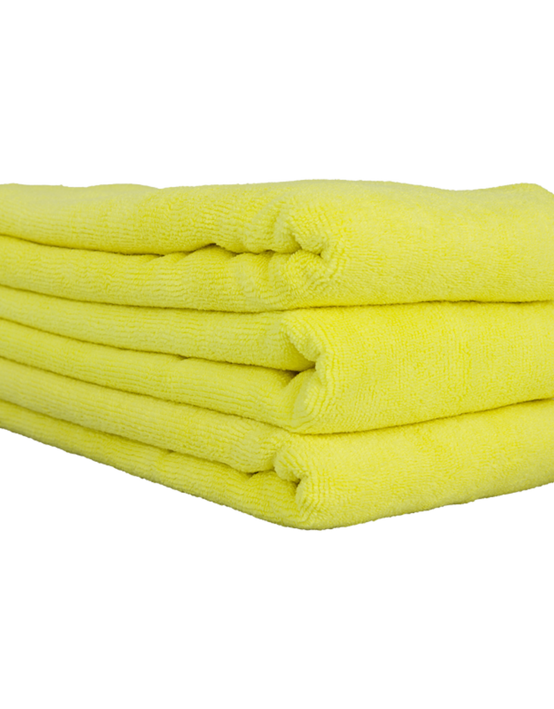 Chemical Guys MIC36503 Workhorse Towel-Yellow For Interiors Professional Grade Microfiber Towels (16'' X 24'') (3-Pack)