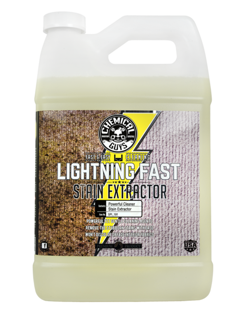 Chemical Guys SPI_191 Lightning Fast Carpet+Upholstery Stain Extractor Cleaner & Stain Remover (1 Gallon)