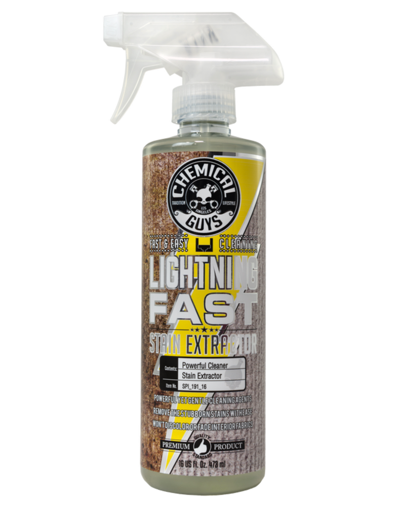Chemical Guys SPI_191_16 Lightning Fast Carpet+Upholstery Stain Extractor Cleaner & Stain Remover (16 oz)
