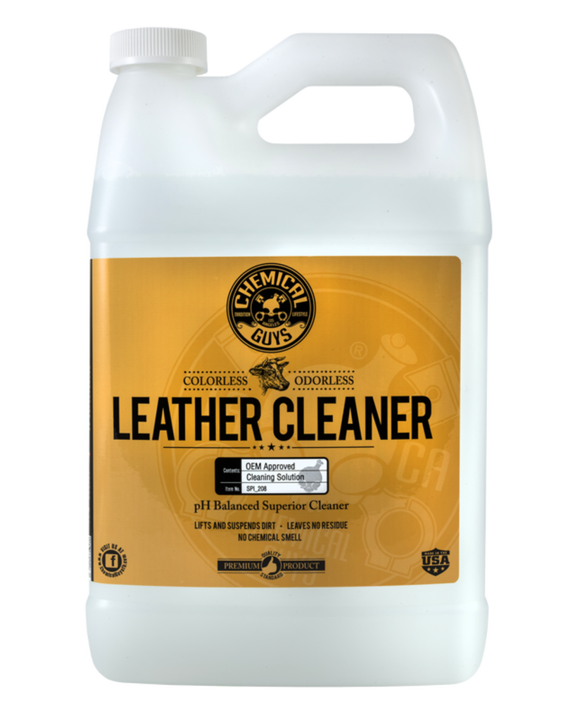 Chemical Guys SPI_208 Leather Cleaner OEM Approved Colorless + Odorless Leather Cleaner (1 Gal)