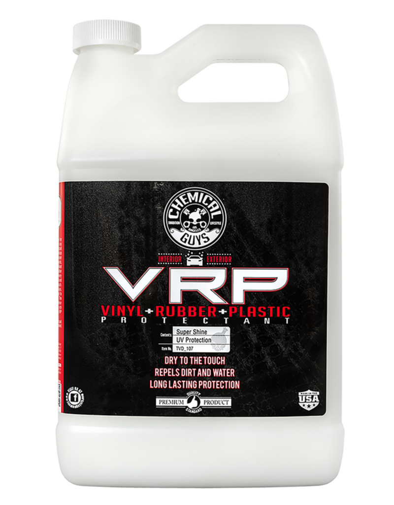 Chemical Guys TVD_107 Extreme V.R.P. Dressing 2 Long Lasting Super Shine 100% Dry To Touch Vinyl, Rubber -Tire & Plastic Restorer+Protectant (1 Gal)
