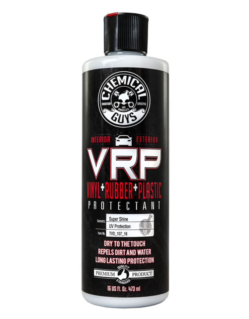 Chemical Guys TVD_107_16 Extreme V.R.P. Dressing 2 Long Lasting Super Shine 100% Dry To Touch Vinyl, Rubber -Tire & Plastic Restorer+Protectant (16 oz)