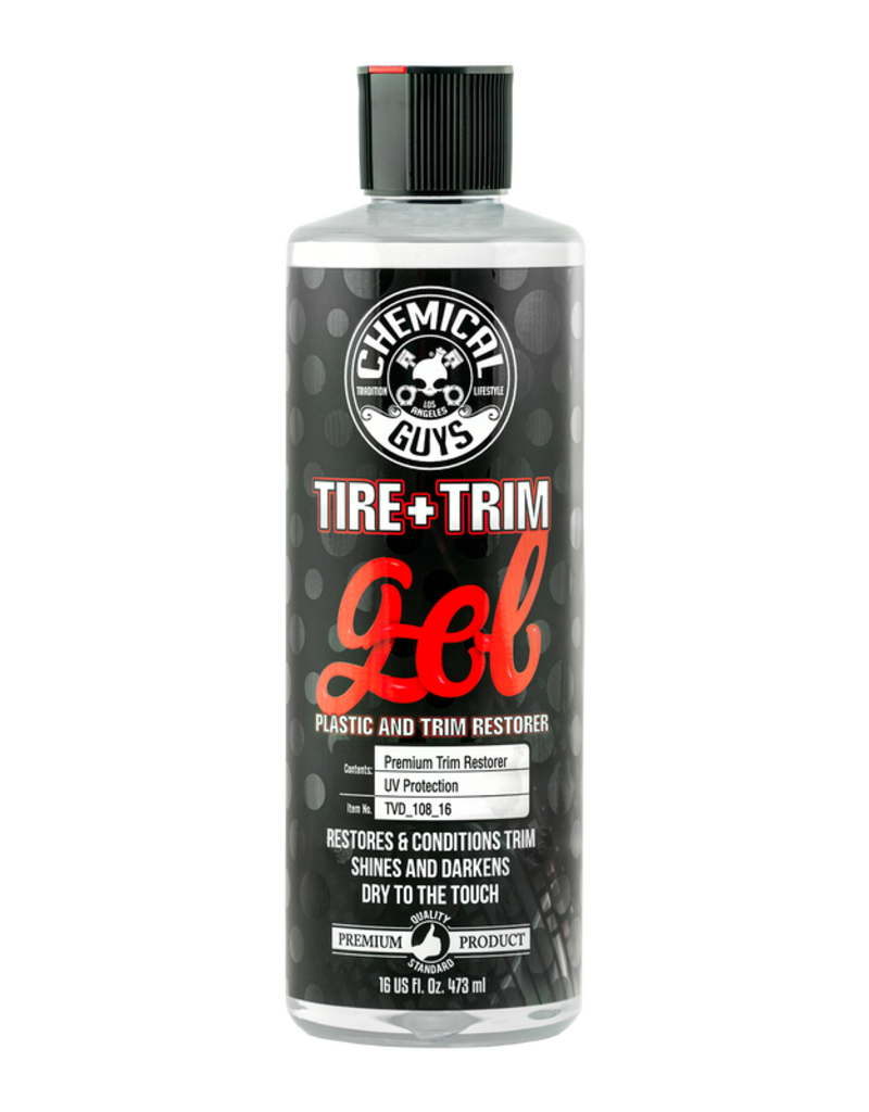 Chemical Guys TVD_108_16 Gel Black Forever Trim & Tire,Shine & Protect That Keeps Black Parts Black For Months (16oz)