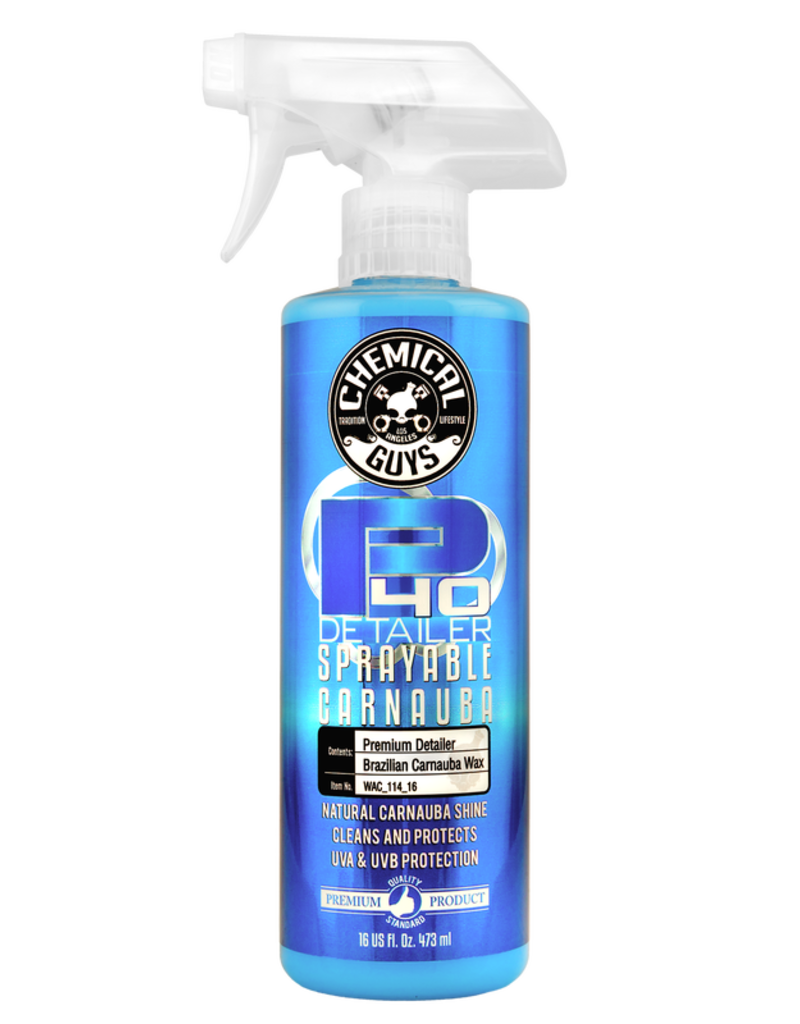 Chemical Guys WAC_114_16 P40-Detailer+Spray White Carnauba Quick Detailer UV Protectant (16 oz)