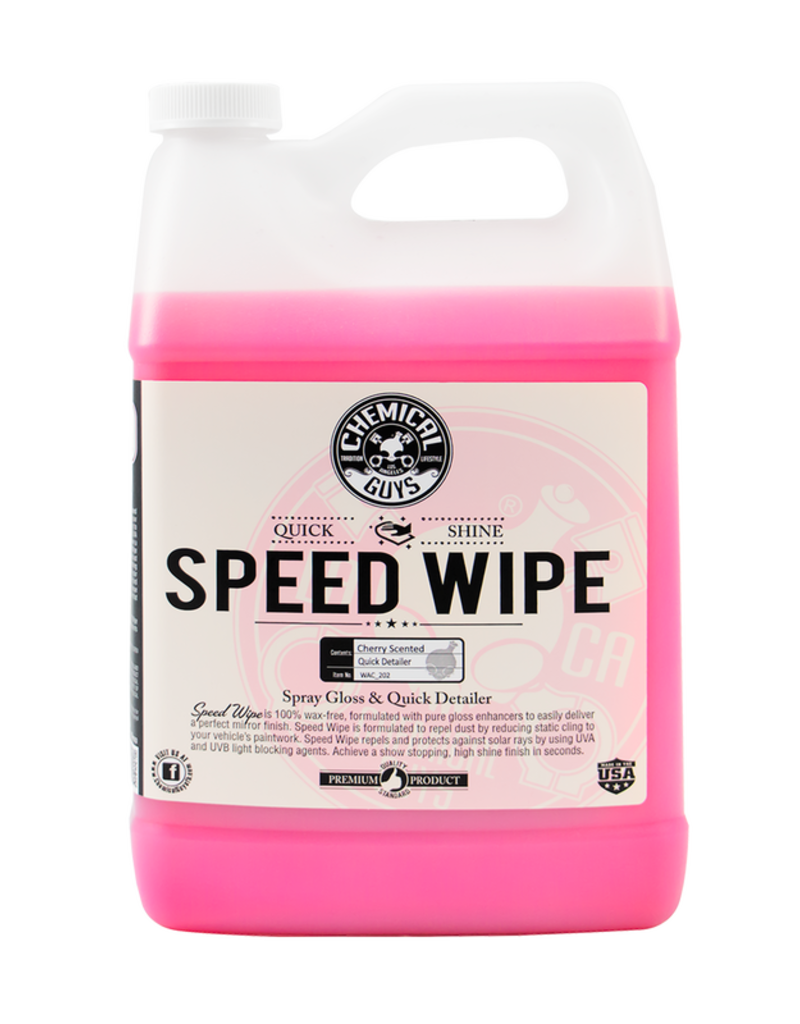 Chemical Guys WAC_202 Speed Wipe Spray & Streak Free Quick Shine (Anti Static) (1 Gal)