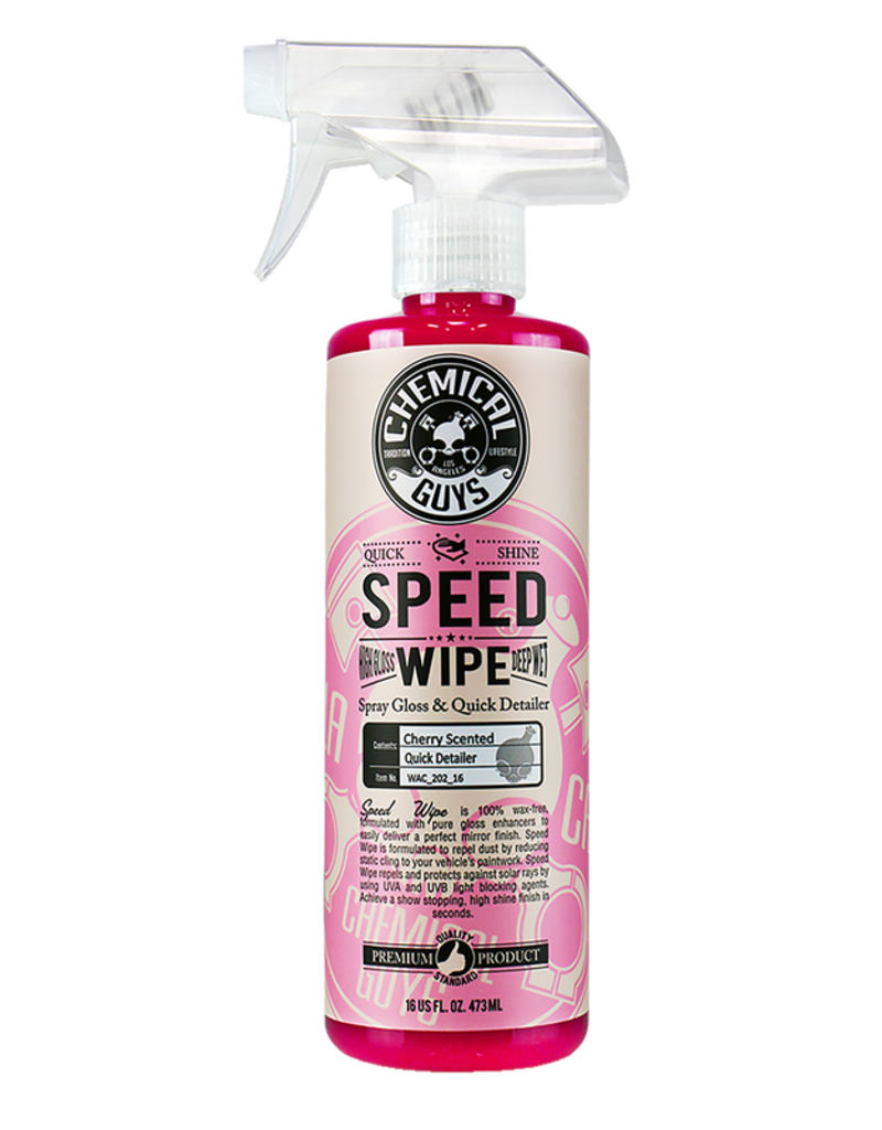 Chemical Guys WAC_202_16 Speed Wipe Spray & Streak Free Quick Shine (Anti Static) (16oz)