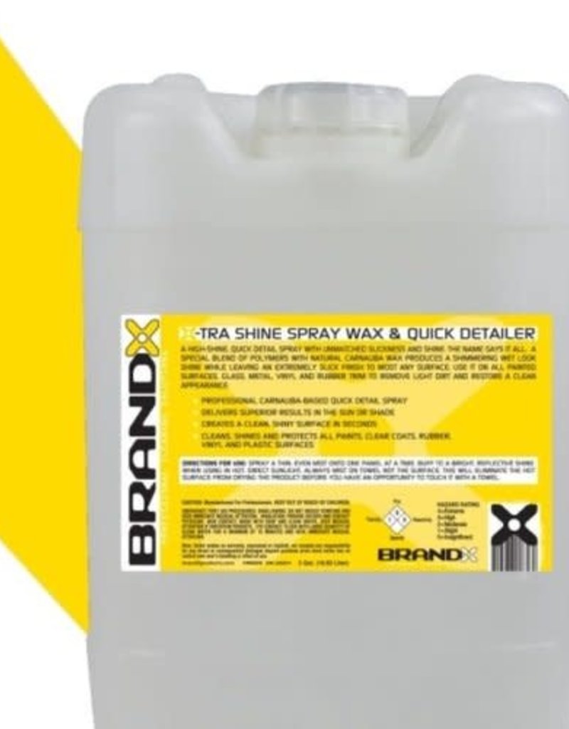 Brand-X X10505 Brand X-TRA Brilliant Spray Shine & Quick Detailer (5 Gal. Cube)
