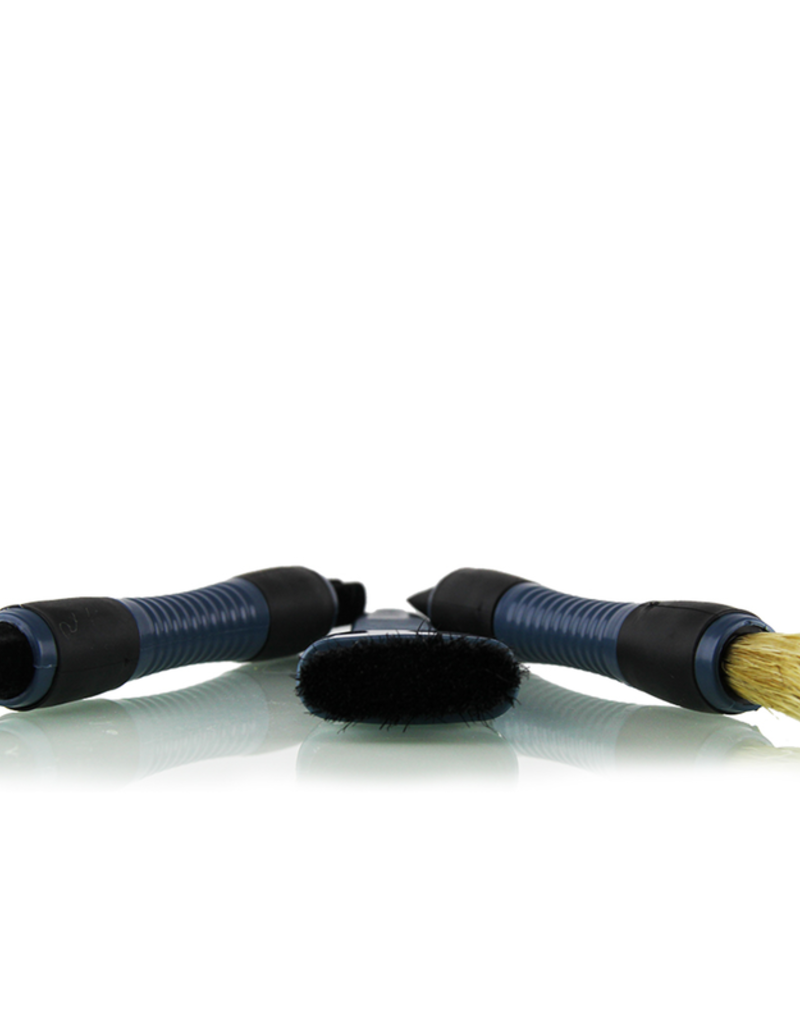 Detailing Brush Set Ultimate Vent, Dash Clean Kit Crevice Detailer (3 Brush Set)- Detail Brush Set