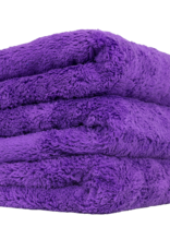 Chemical Guys Happy Ending Ultra Plush Edgeless Microfiber Towel, Purple 16'' x 16'' (3 Pack)