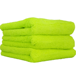 Chemical Guys El Gordo Extra Thick Professional Microfiber Towel, Green 16.5'' x 16.5'' (3 Pack)