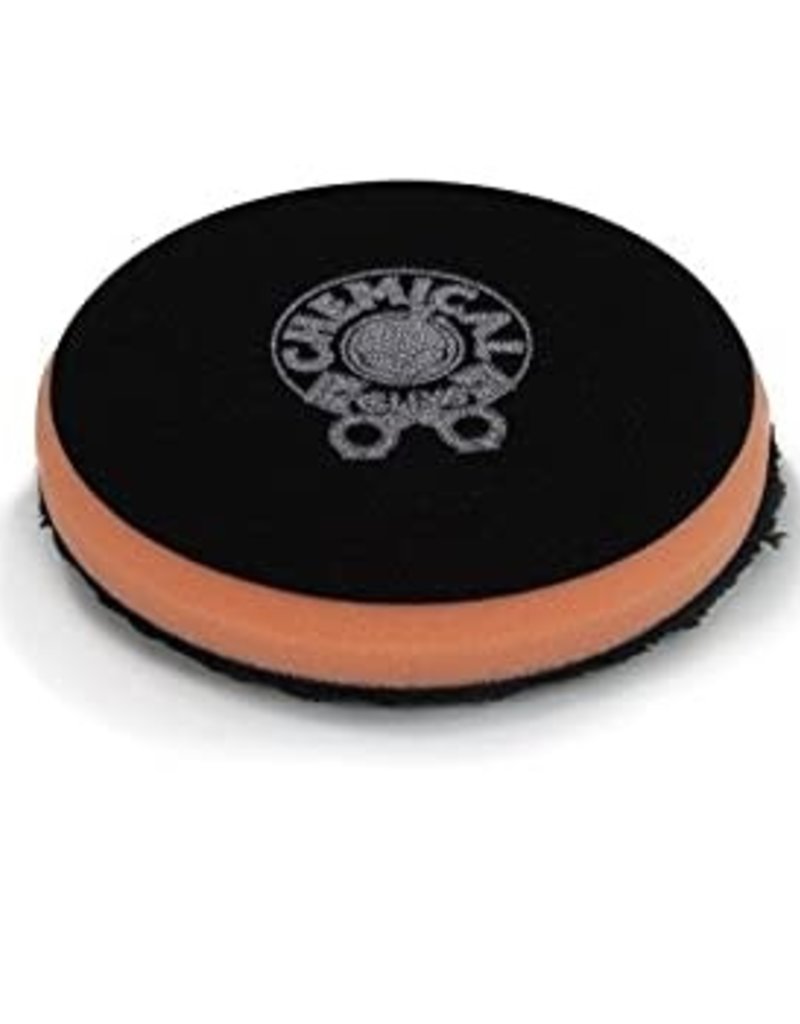 Chemical Guys BUFX_300_4 4'' Cutting Micro Fiber Pad, Orange Inner Foam, 3/4'' Thickness (1pcs)