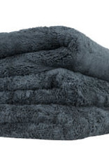 Chemical Guys Happy Ending Ultra Plush Edgeless Microfiber Towel, Black 16'' x 16'' (3 Pack)