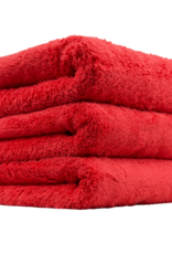 Chemical Guys Happy Ending Ultra Plush Edgeless Microfiber Towel, Red 16'' x 16'' (3 Pack)