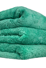 Chemical Guys Happy Ending Ultra Plush Edgeless Microfiber Towel, Green 16'' x 16'' (3 Pack)