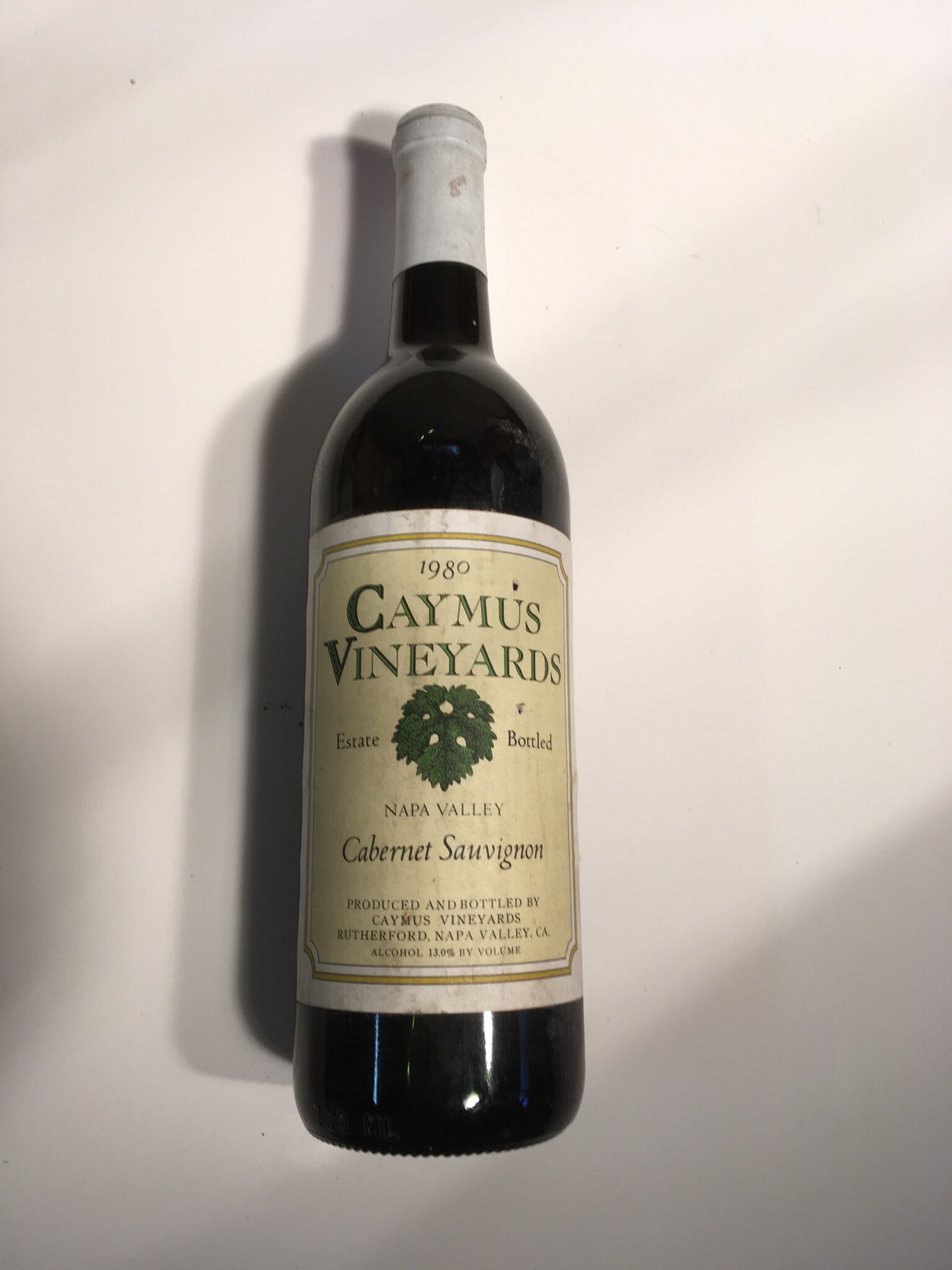 Caymus Napa Cab 1980
