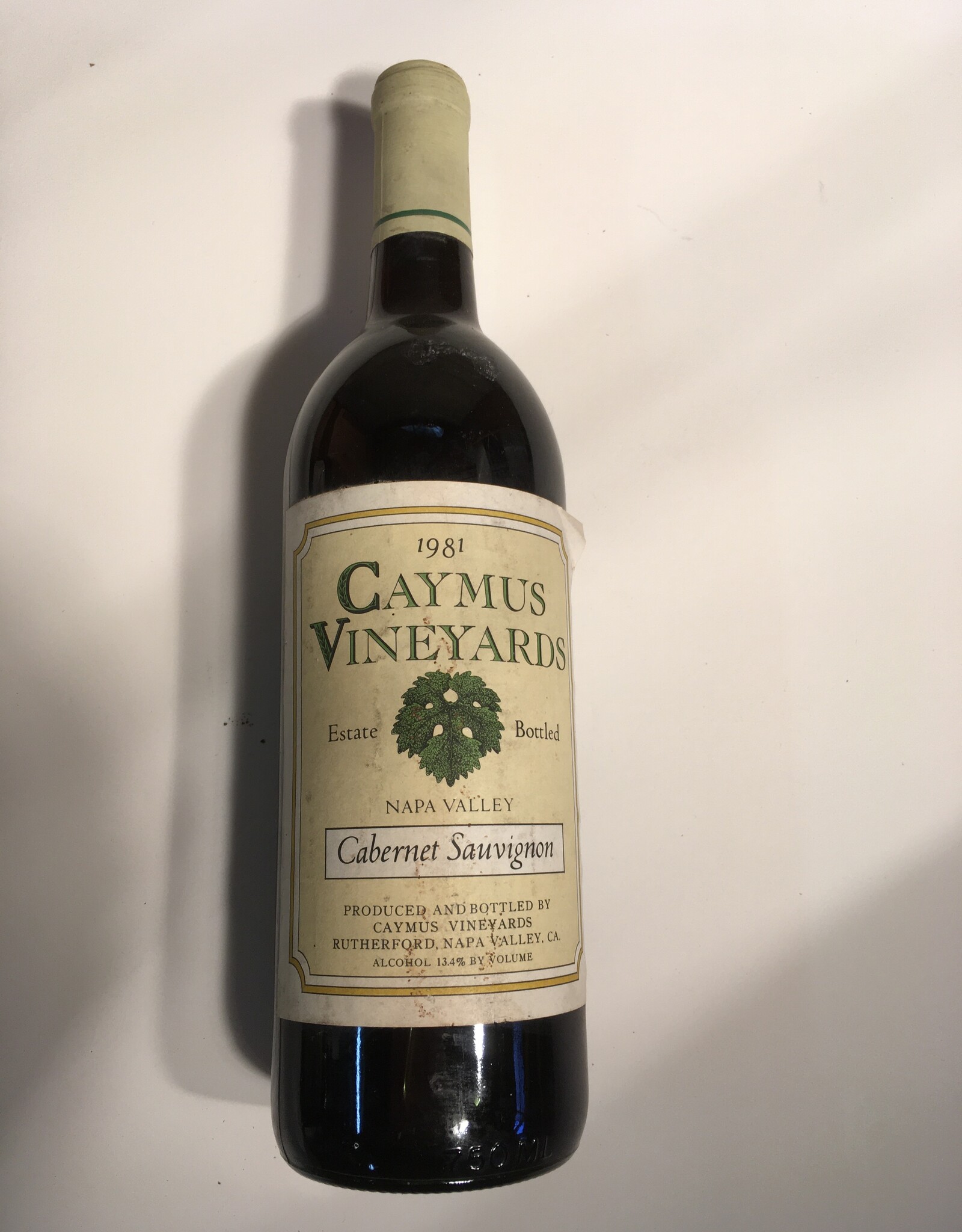 Caymus Napa Cab 1981