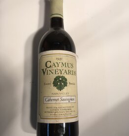 Caymus Napa Cab 1981