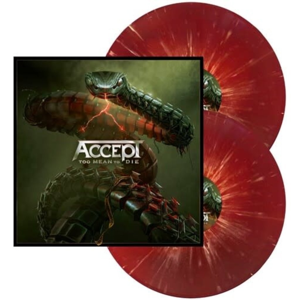 ACCEPT / Too Mean to Die (Red w/  White Splatter)