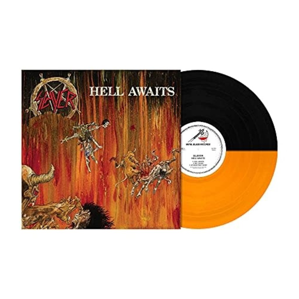 SLAYER / HELL AWAITS (TRANSPARENT ORANGE & BLACK SPLIT VINYL)