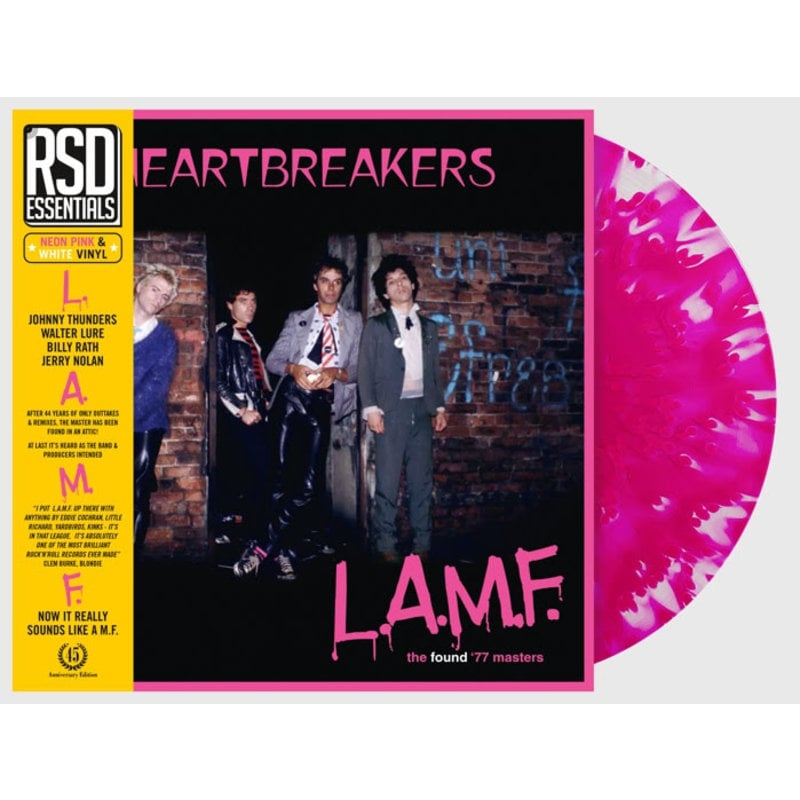 HEARTBREAKERS / L.A.M.F.-THE FOUND 77 MASTERS  IE  RSD ESS  NEON PINK & WHITE VINYL