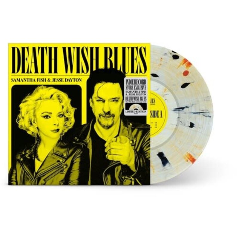 FISH, SAMANTHA W/DAYTON, JESSIE / DEATH WISH BLUES (CLEAR W/BLACK & ORANGE SWRIL VINYL)