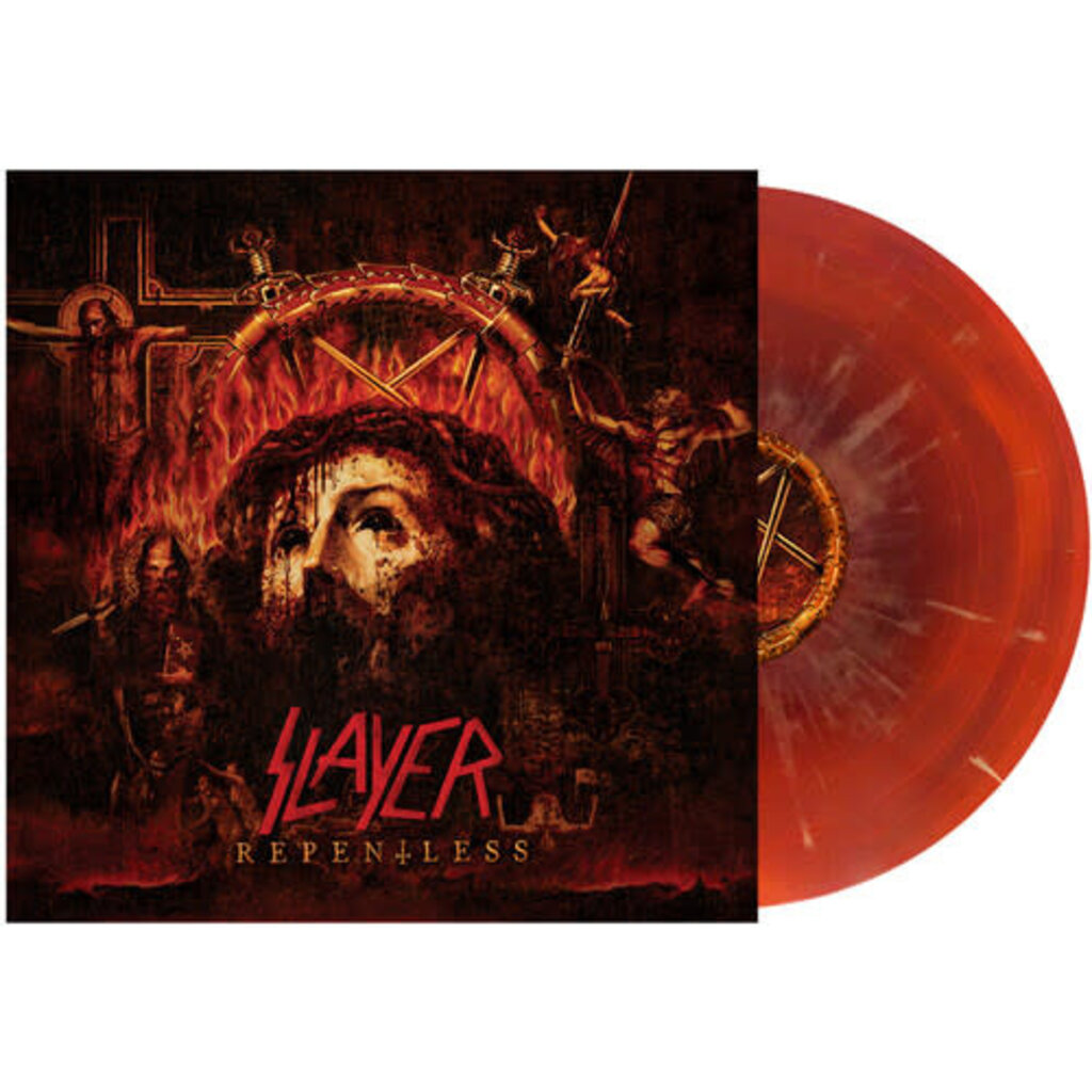 SLAYER / Repentless - OxBlood & Orange Swirl w/  Mustard Splatter