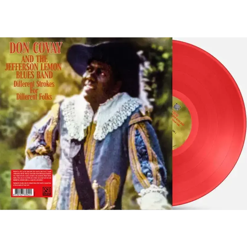 COVAY,DON & THE JEFFERSON LEMON BLUES BAND / DIFFERENT STROKES FOR DIFFERENT FOLKS (RED VINYL) (RSD Essential)