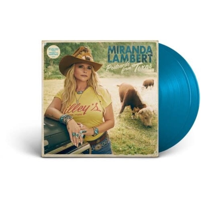 LAMBERT,MIRANDA / Postcards From Texas (Colored Vinyl, Blue, Postcard)