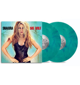 SHAKIRA / SHE WOLF (2LP/SEA GLASS ADORNED WITH TURQUOISE SWIRLS VINYL)