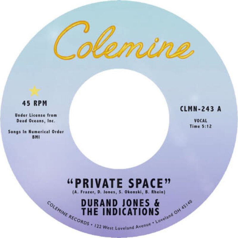 Durand Jones & The Indications / Private Space / Sea of Love 7" ( Dark Purple )