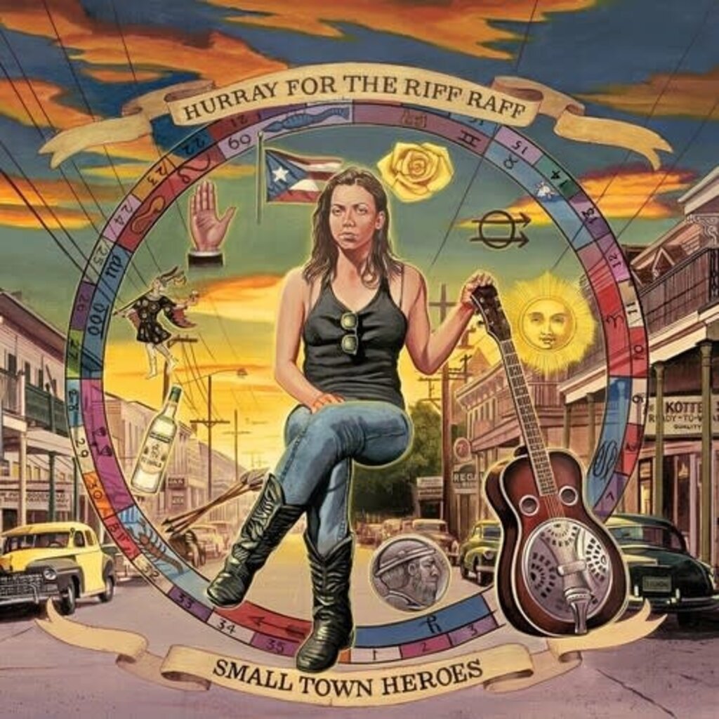 HURRAY FOR THE RIFF RAFF / SMALL TOWN HEROES (PINK ACID WASH VINYL)