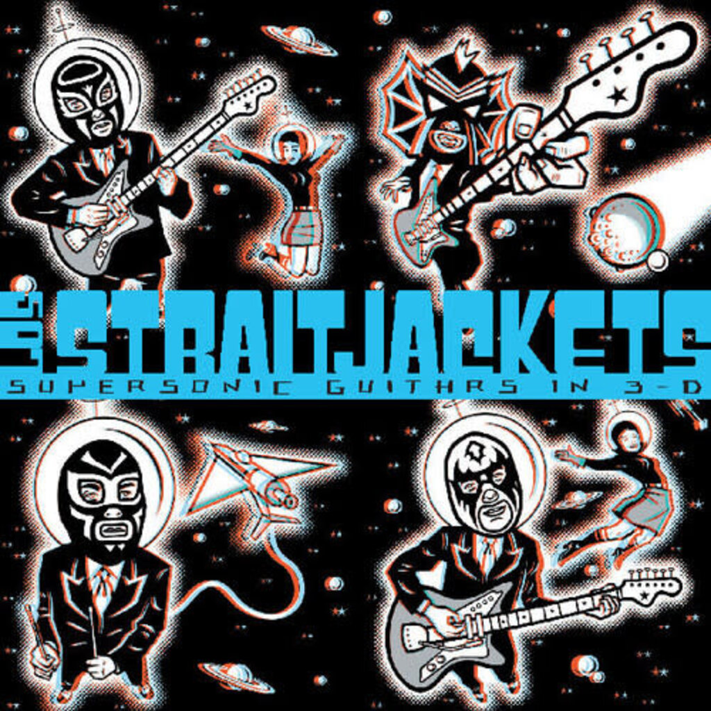 Los Straitjackets / Supersonic Guitars in 3-D (CLEAR WITH RED & BLUE SWIRL VINYL)