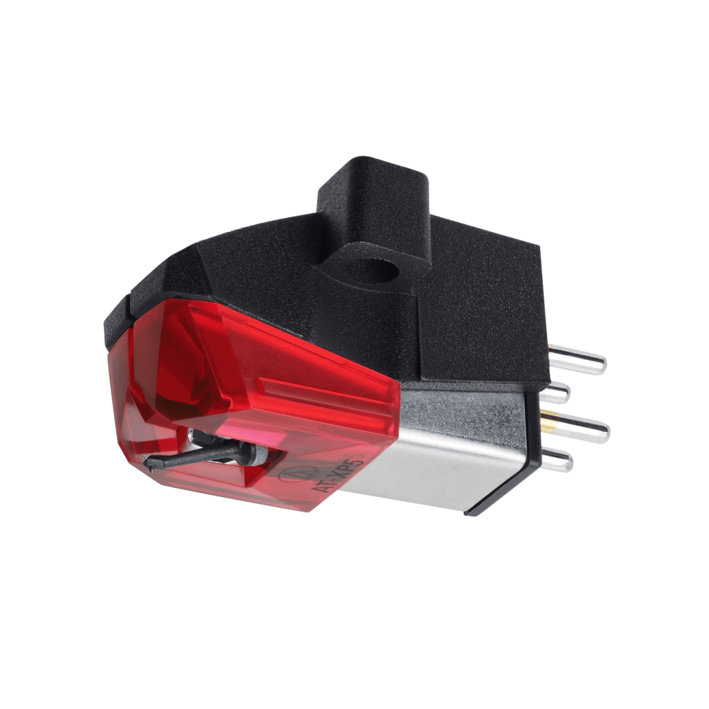Audio-Technica AT-XP5 DJ Cartridge with Elliptical Bonded Stylus 1/2" Mount (Black/Red)