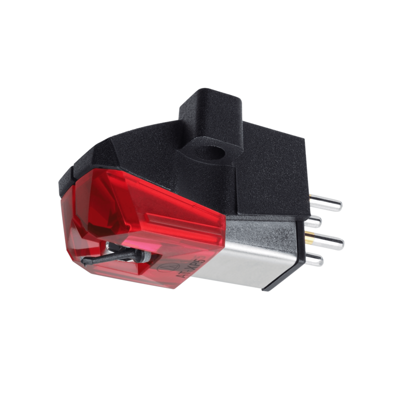 Audio-Technica AT-XP5 DJ Cartridge with Elliptical Bonded Stylus 1/2" Mount (Black/Red)