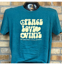Peace Love Vinyl T-Shirt (3 Colors)