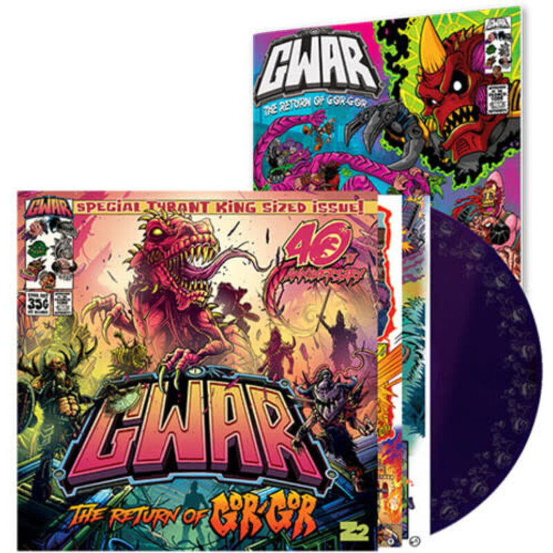 GWAR / The Return of Gor Gor (SEMI-TRANSPARENT PURPLE VINYL, Comic Book, Etched)