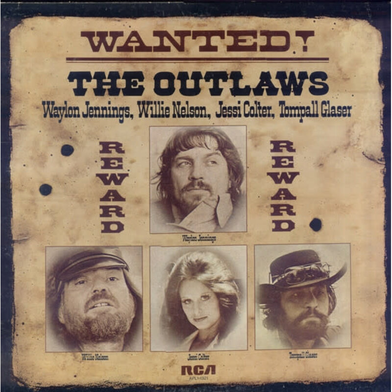JENNINGS,WAYLON, WILLIE NELSON, JESSI COLTER & TOMPALL GLASER / WANTED! THE OUTLAWS (150G/DL INSERT)