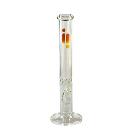 9mm 18" Clear Straight Tube w/ Ice Pinch by Infyniti