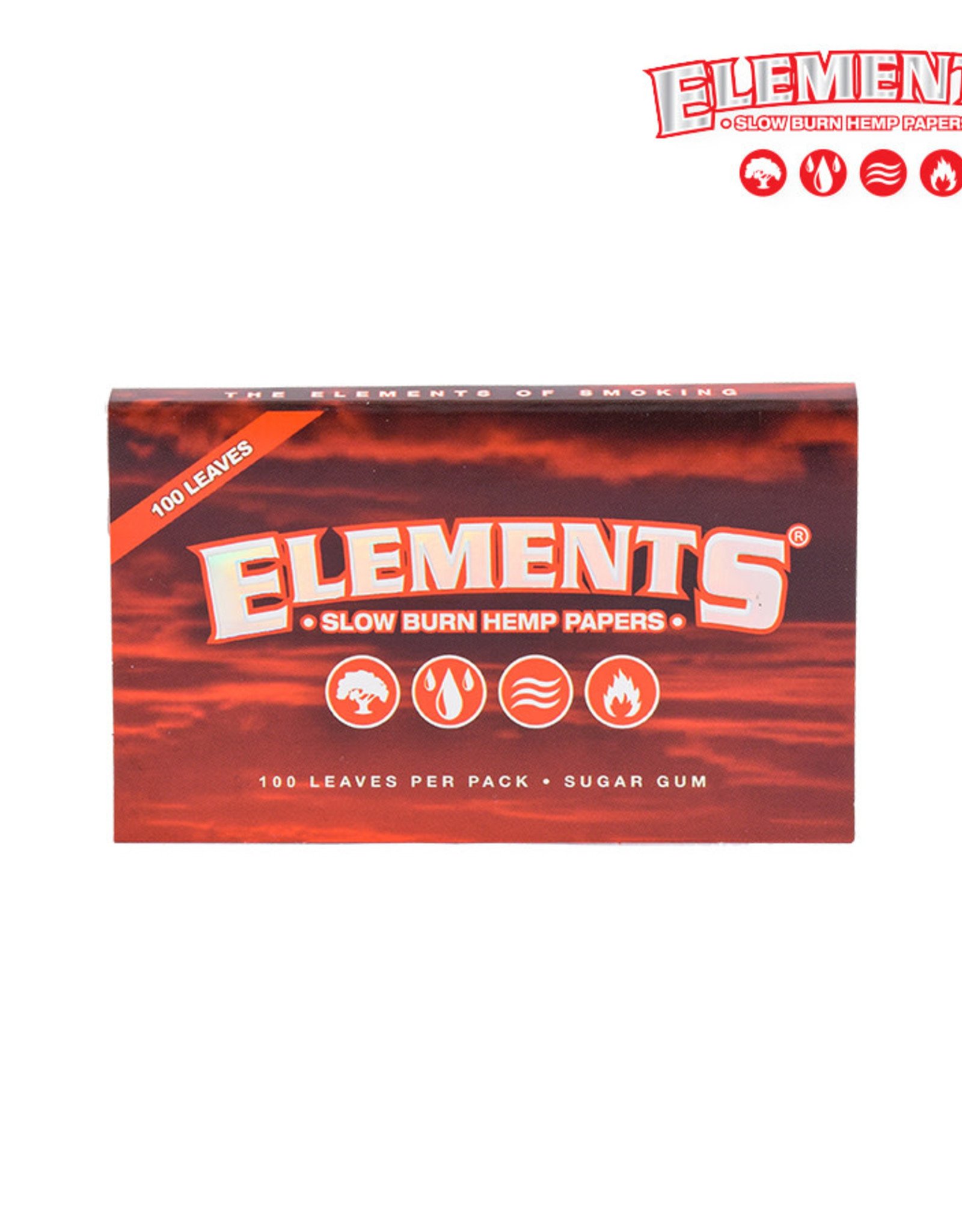Elements Single Wide Papers - Red