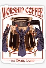 Worship Coffee Sticker