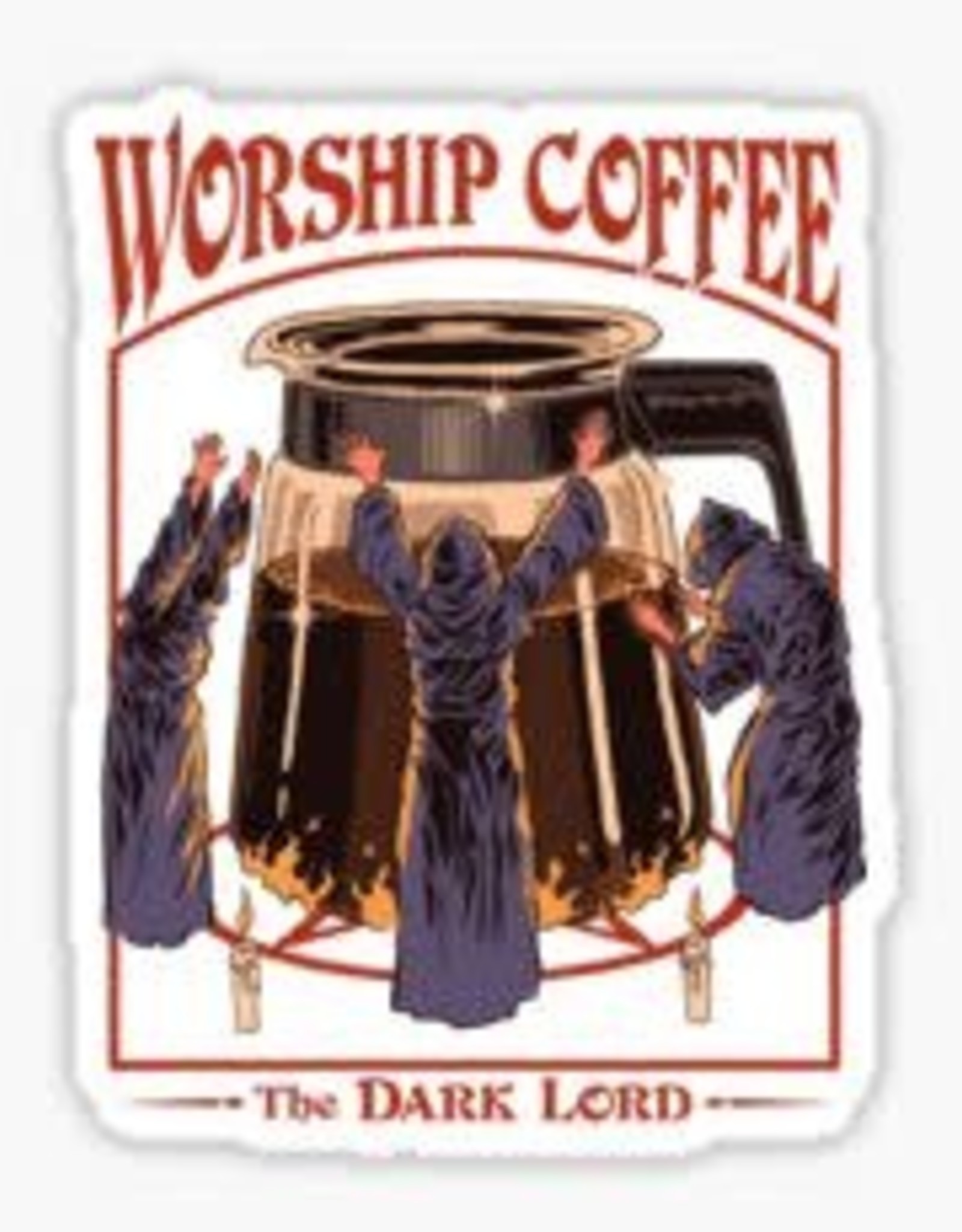 Worship Coffee Sticker