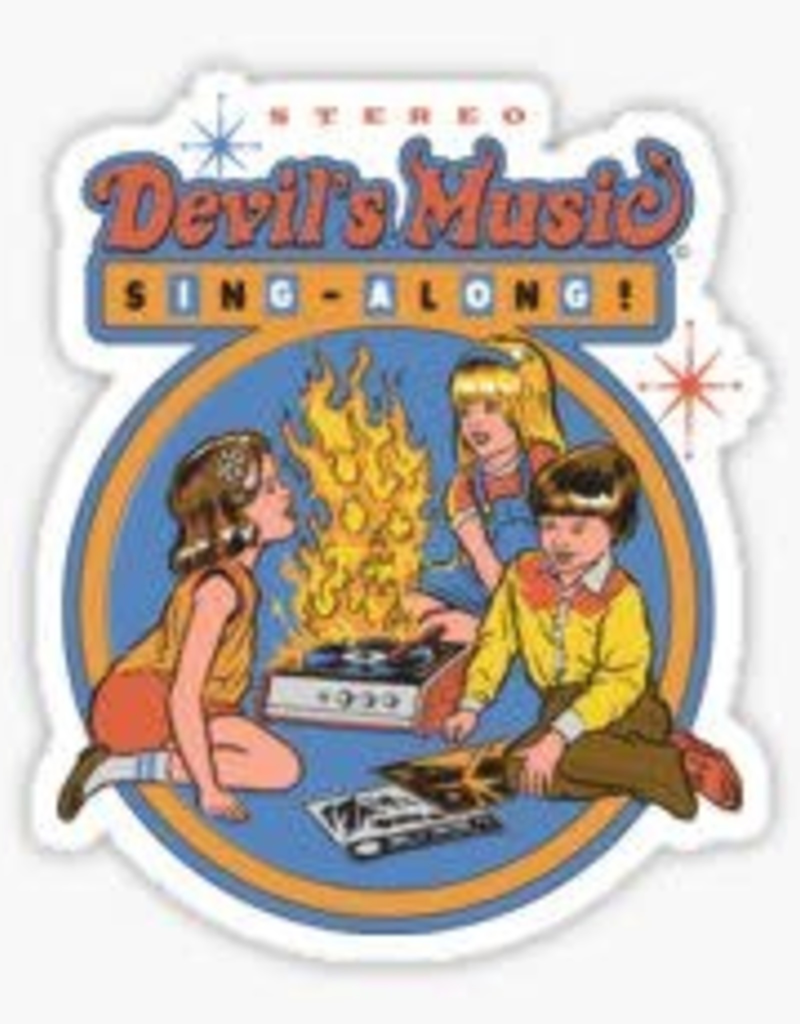 Devil's Music Sing-a-Long Sticker