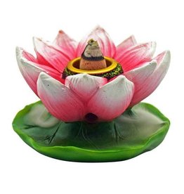 Small Backflow Incense Burner - Lotus Flower