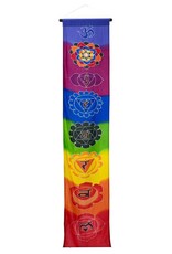 68" Long Banner - Multi Color Seven Chakras