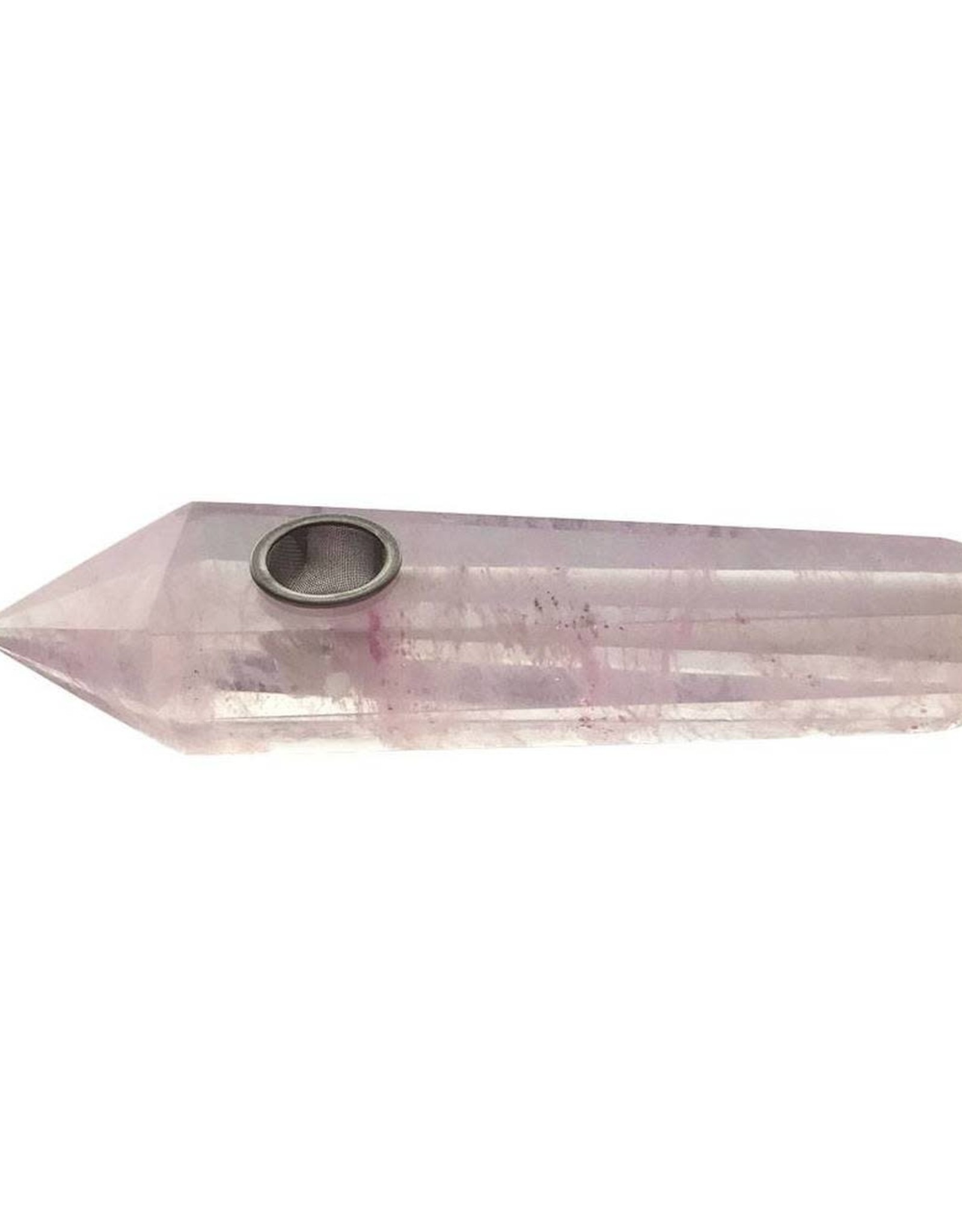 Cotton Candy Quartz Crystal Pipe