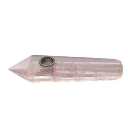 Cotton Candy Quartz Crystal Pipe