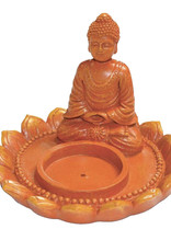 Buddha Incense Burner/Tea Light Candle Holder Combo