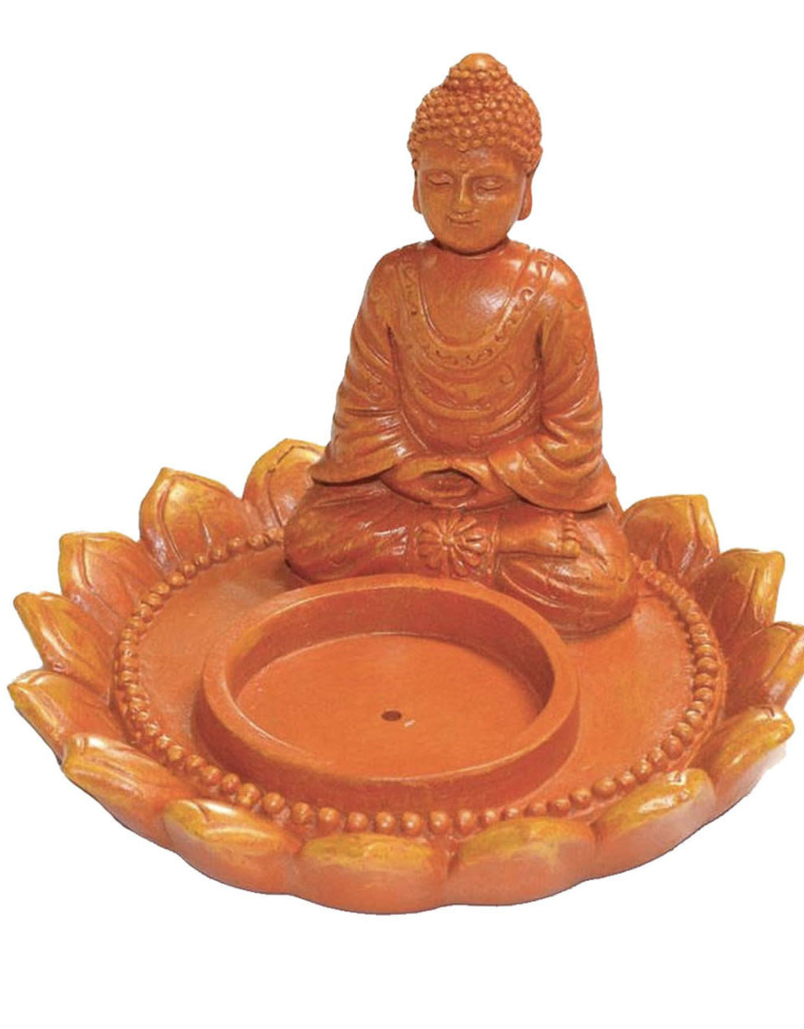 Buddha Incense Burner/Tea Light Candle Holder Combo