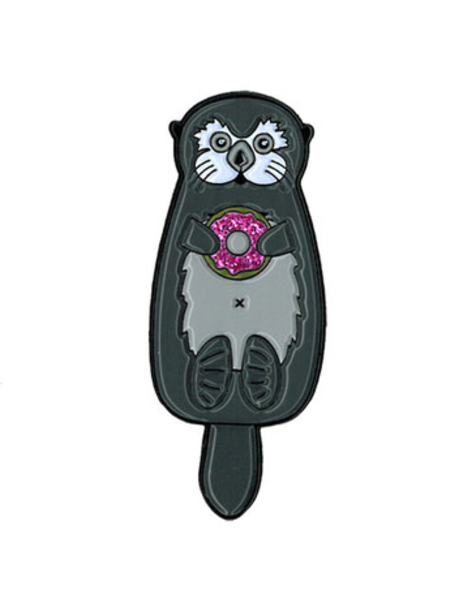 Cali Otter with Doughnut Enamel Pin